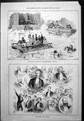 Old Life Saving Apparatus Westminster Aquarium Press Club Banquet 1887 19th
