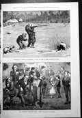 Old Christmas America Pot Hunters Childrens Christmas Party Tuning 1877 19th