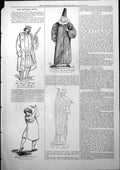 Old Print Captious Critic Hamlet Lionel Brough King Ghost Mr Righton 1877 19th