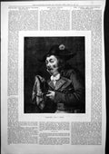 Old Print Something Like A Pinch Man Pirates Hat Stick Handkerchief 1877 19th