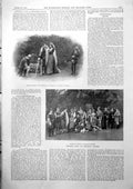 Old Print Pastoral Play Denstone College Palace Theatre Rose Dearing 1900 20th