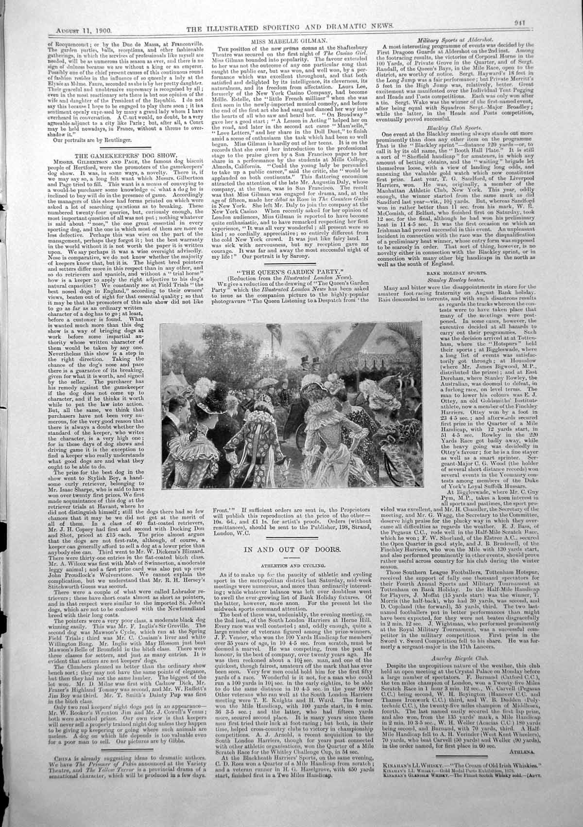 Old Queens Garden Party Wet Bank Holiday Oval Aquarium Crystal Pal190 20th