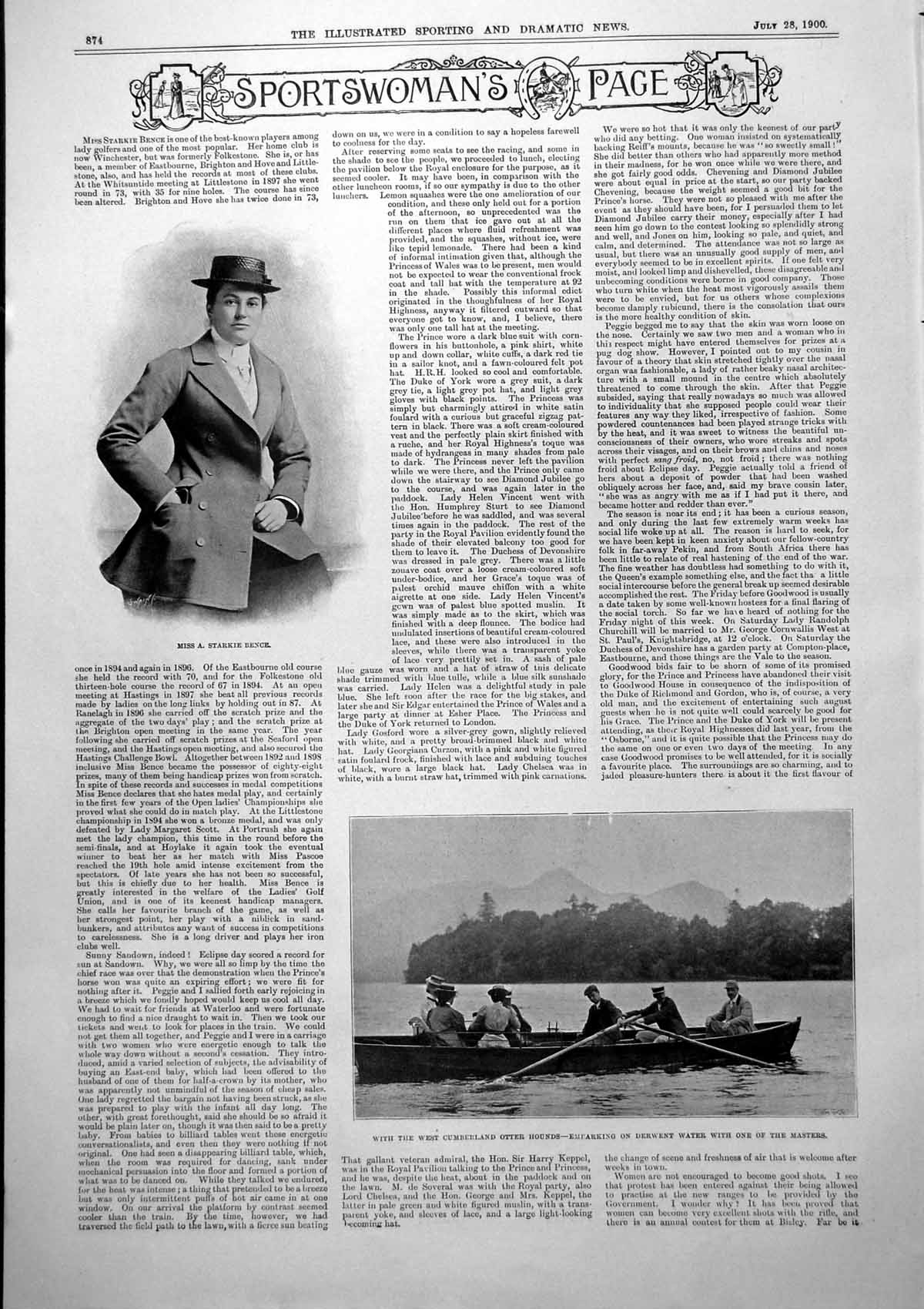 Old Miss A Starkie Bence West Cumberland Otter Hounds Casino Girl 190 20th