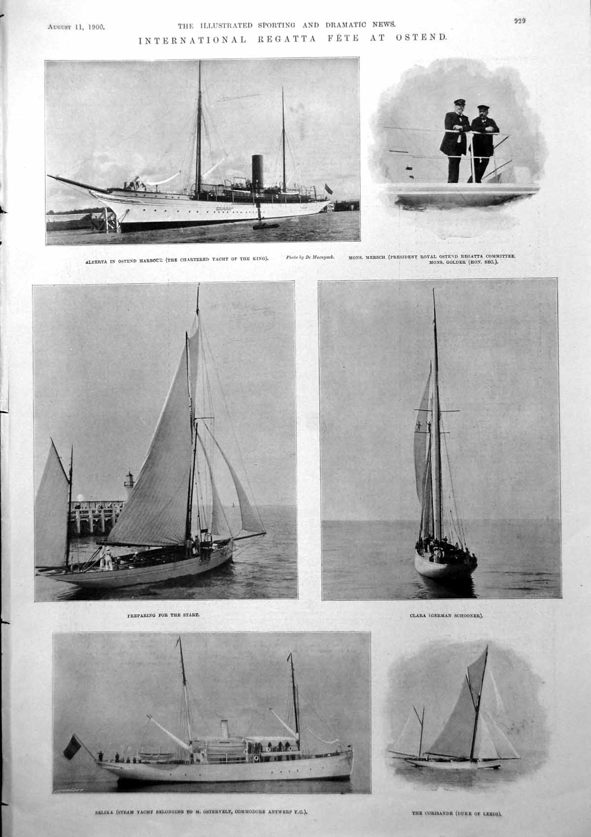 Old Regatta Fete Ostend Alberta King Mons Mersch Cricket J Hearne 190 20th