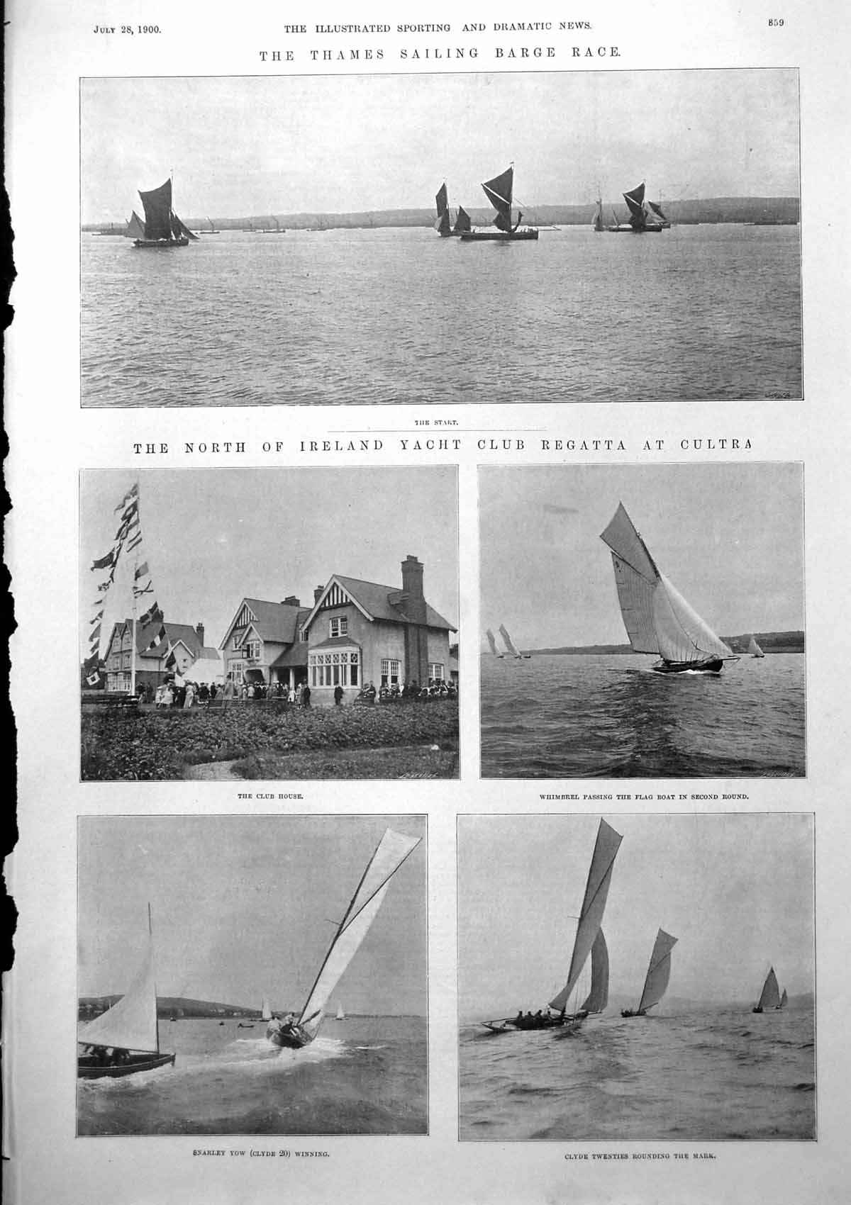 Old Thames Barge Race N Ireland Yacht Club Regatta Cultra W Bovill 19 20th