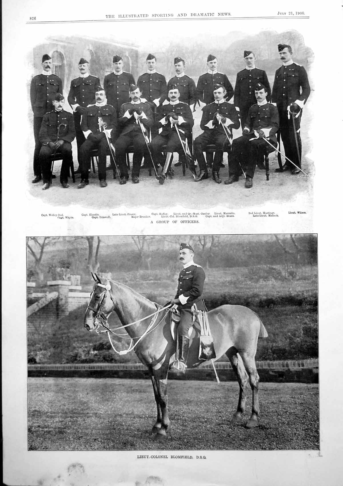 Old Lancashire Fusiliers Second Battalion Lieut Col Blomfield Wilson