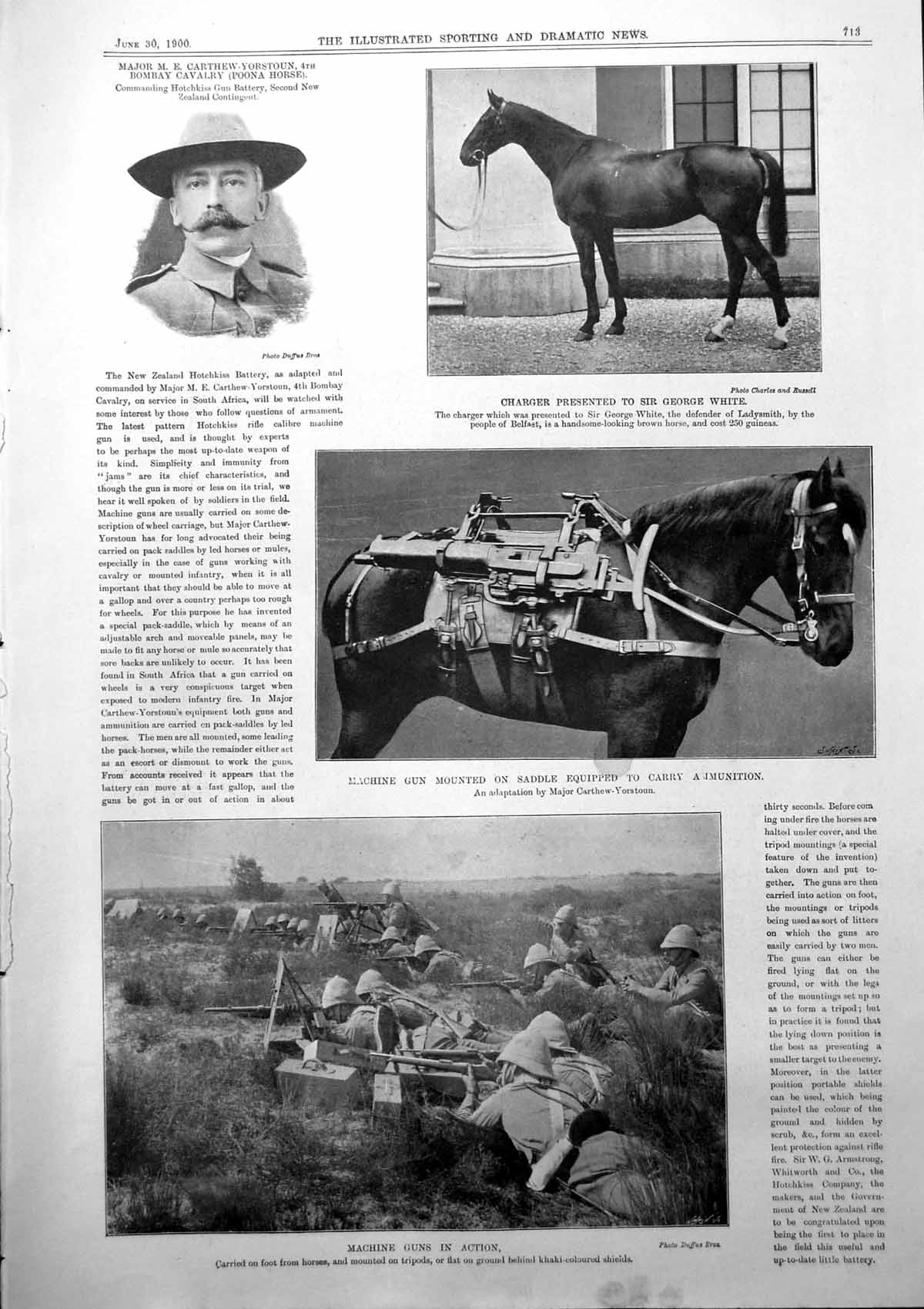 Old Maj Carthew-Yorkstoun N Zealand Hotchkiss Battery Olivia E Terry1 19th