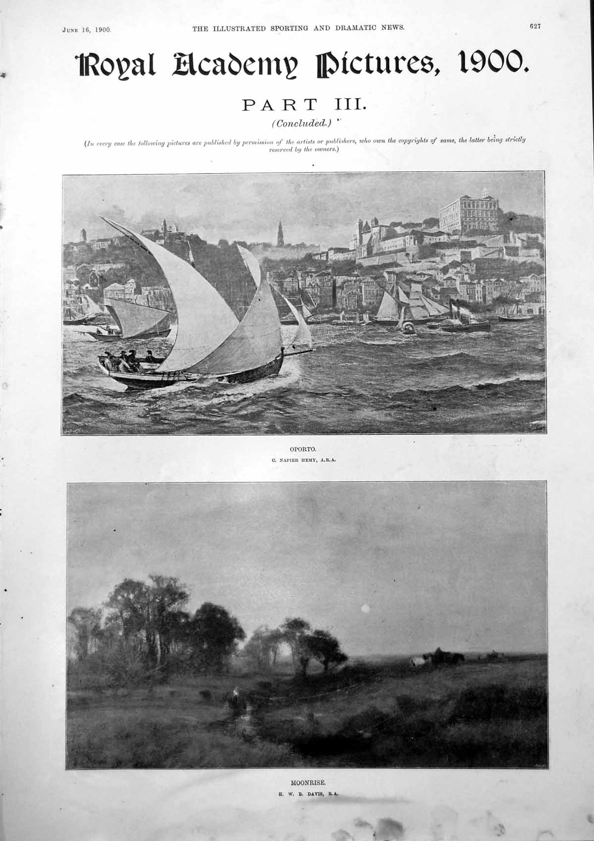 Old Oporto C Hemy Moonrise H Davis Perthshire Dee Forest Nonplussed19 20th