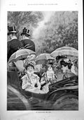 Old Print En Route West Oscar Wilson Papas New Method Enjoying Derby 1900 20th