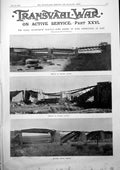Old Transvaal War Bridge Elands Laagte Officers Race R W F Meeting 19 20th