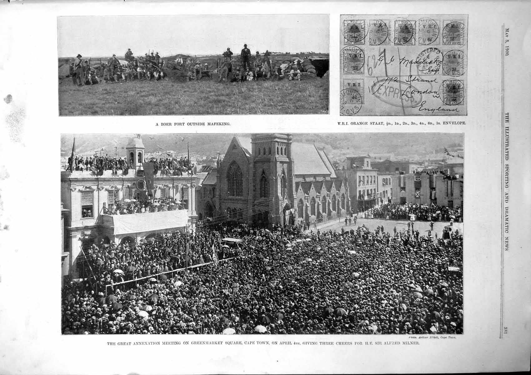 Old Annexation Meeting Cape Town Sir Alfred Milner Capt Lambton 1900 Victorian