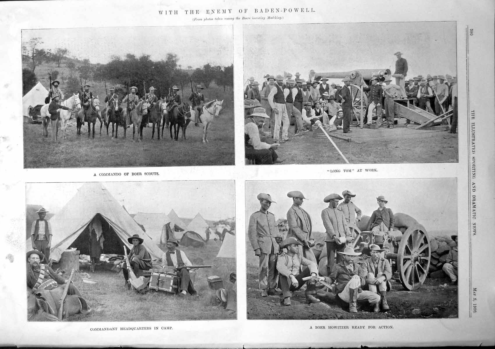 Old Enemy Baden Powell Boer Scouts Howitzer Thorneycrofts Scouts1900 Victorian