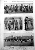 Antique Print Preparations Departure Cape Stores Khaki Bedding 1900 Damaged
