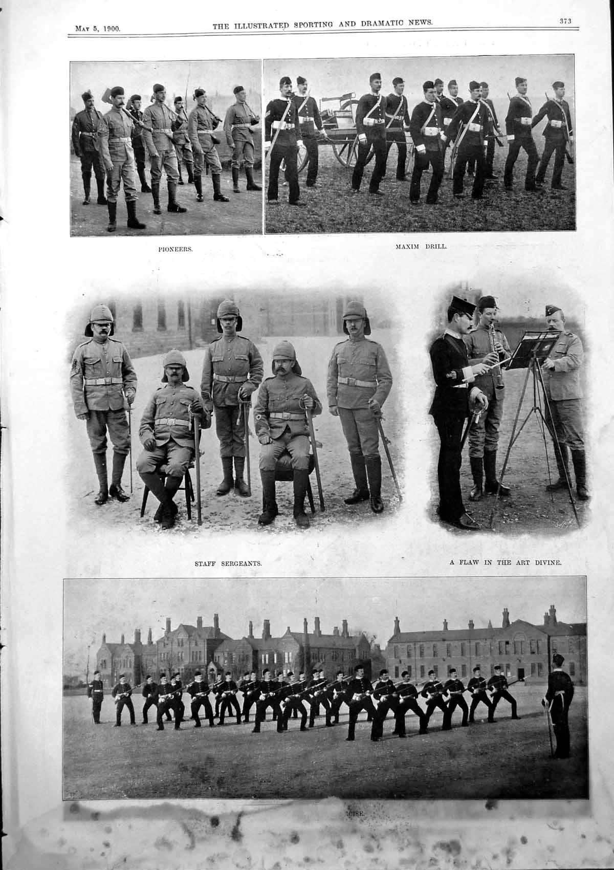 Antique Print Preparations Departure Cape Stores Khaki Bedding 1900 Damaged