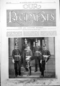 Antique Print York Lancaster Regiment Col Plumer Church Parade 1900 Damaged