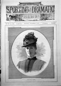 Antique Old Print Portrait Miss Helen Ferrers George Fordham Portraits 1887