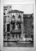Old Building Venice Gondola Buffalo Bills Wild West Indian Tent 1887 Victorian