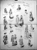 Old Sketches Childrens Calico Ball Royals Aquarium Dower Wilson 1878 Victorian