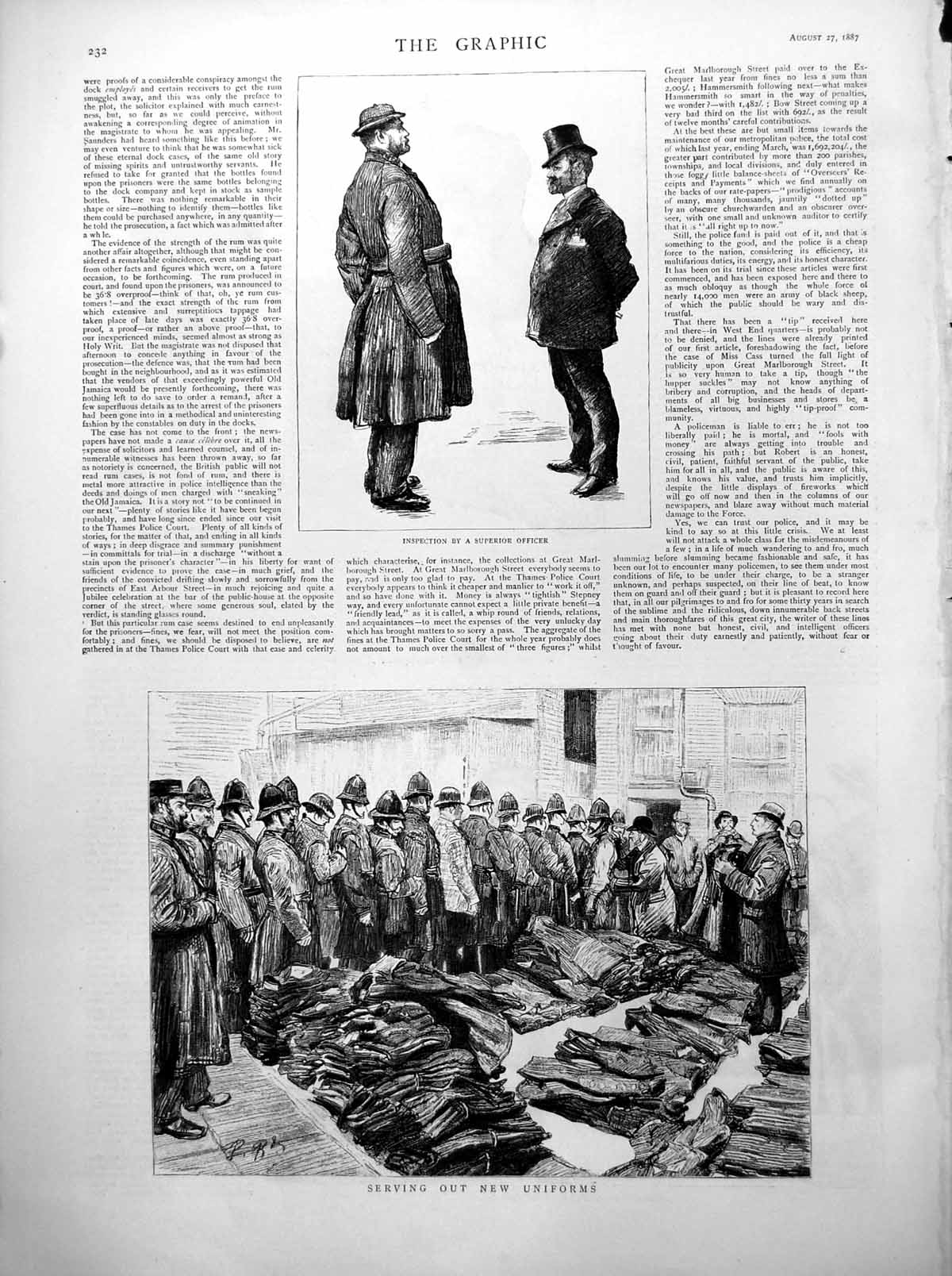 Old Inspection Superior Officer New Uniforms Applicants Relief Poor 1887 19th