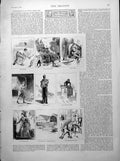 Print Reaper Hand Fire Engine Chimney Sweep Christmas Day India Nine Pins 1887