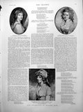 Old Portraits Duchess Devonshire Lady Holland Lady Charlotte Trophy 1891 19th