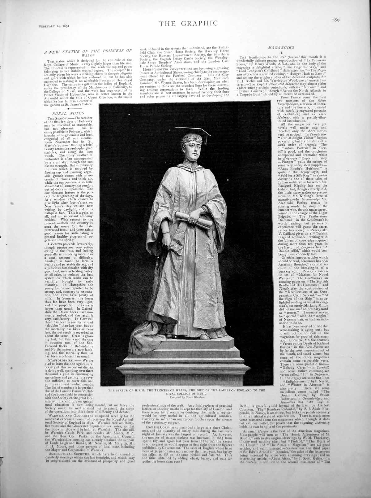 Old Statue HRH Princess Wales British SS Namoa Captured Pirates 1891 Victorian