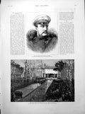 Old Print Grand Duke Nicholas Russia New Year Ceremonies Persia Bain 1891 19th