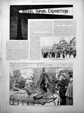 Print Royal Naval Exhibition Prince Wales Arctic Expedition Model Victory 1891