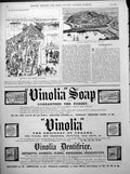 Old Torquay View Isle Man Vinolia Soap Adverts Insurance Accident 1891 19th