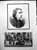 Old Print Late Archbishop Canterbury Portrait War Egypt Norway June 1882 19th