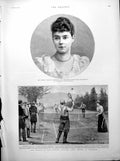 Old Imperial Wedding PeterhXenia Alexandrova Tennis C Fleet Steam 1894 19th