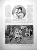 Old Print Princess Ferdinand Bulgaria And 1St Child Foundling Bugler 1894