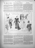 Antique Print Arthur Roberts Claude Duval M Decrais French Ambassador 1894 19th