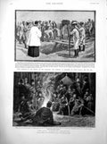 Old Print Final Honours Shangani Czar'S Tcherkess Bodyguard War East 1894 19th