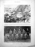 Old North West Frontier Forces Imperial Royal Cyclists Portraits 1894 Victorian