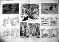 Antique Old Print Art Caricature Germany Bear Carousel Farewell Hammock 1882