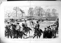 Antique Old Print Review Her Majesty Windsor Great Park Troops Ashantee 1874