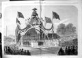 Antique Print Prince Wales Canada Laaying Foundation Stone Parliament 1860