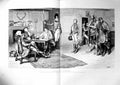 Old Antique Print Food For Powder Frank Dadd Siers Gentlemen Seated 1887 19th