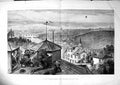 Antique Print Hasty Sketch Before Advanced Prussian Posts Men Rooftop 1870