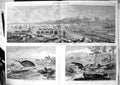 Antique Old Print Toulon Harbour Ships Hunting Emu Australia Kangaroo 1863