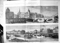 Antique Old Print Quays Paris Place Dauphine Quai Conti Palaca Justice 1863