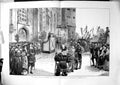 Old Antique Print Luther Celebration Germany Scene Schloss-Kirche 1883 19th