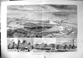 Antique Print New Harbour Docks Calais Town Port View Railway Station 1889