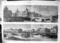 Old Print Quays Paris Tribunal Commerce Pont Change Place Dauphine 1863 19th