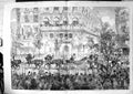 Antique Print Queen'S Visit Paris Procession Boulevards Des Italiens 1855 19th