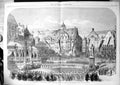 Antique Old Print Inauguration Memorial Statue Prince Consort Coburg 1865 19th