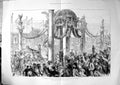 Old Imperial Marriage Vienna State Entry Bride Procession Crowd 1881Victorian