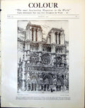 Old Print Cathedral Etching Roi Partridge Landscape Bm Knight Eaton 1921 20th