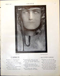 Old Vintage Print Meduse Fernand Khnopff Lady In Pink Dress A Palmer 1921 20th